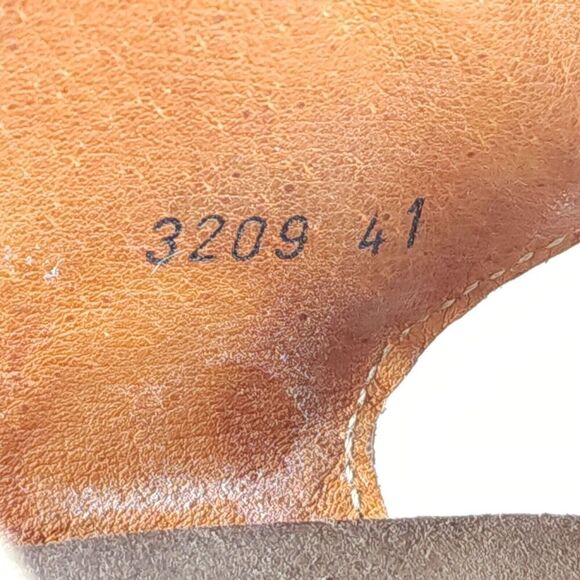 Taos Women’s Carousel 2 EU41 US 10-10,5 Tan Leather Wedge Strappy Sandal Shoes - Picture 12 of 16